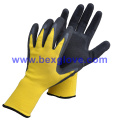 Latex Work Garden Glove, Foam Finish, Light Working